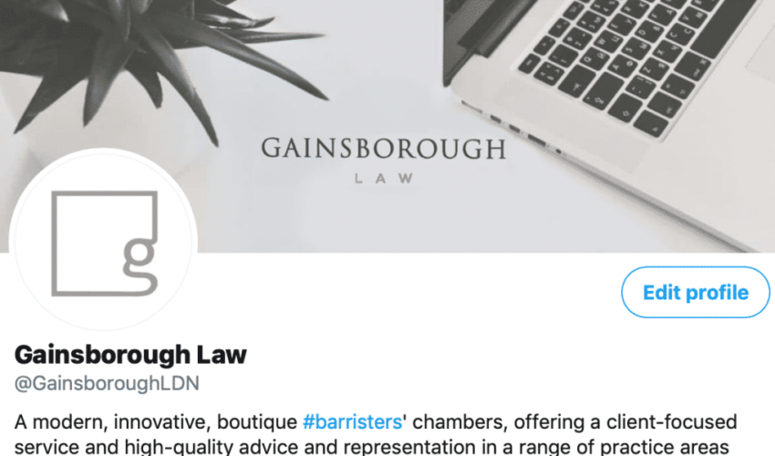 Gainsborough Law Twitter Account